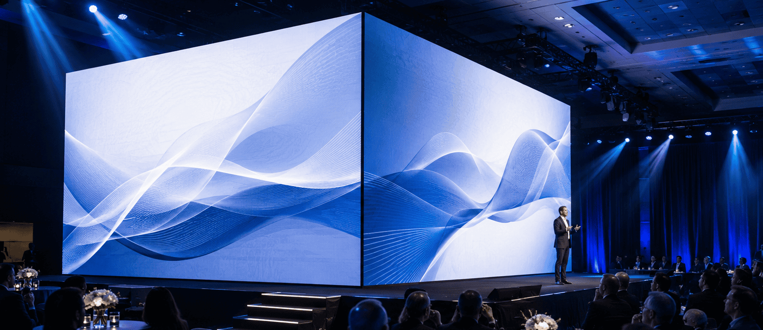 Angled LED Screen rental, iznajmljivaje led ekrana