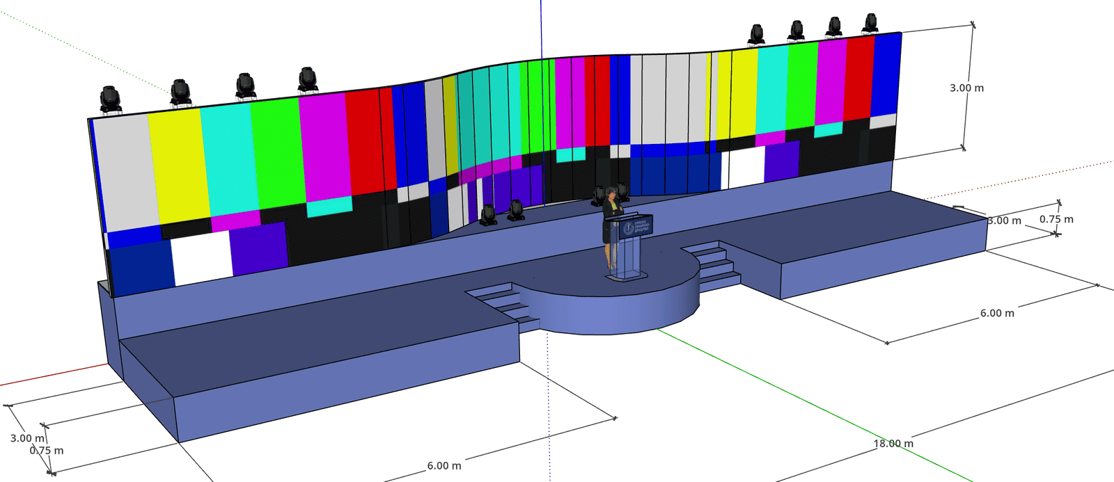 Scenografska rešenja, led screen rental